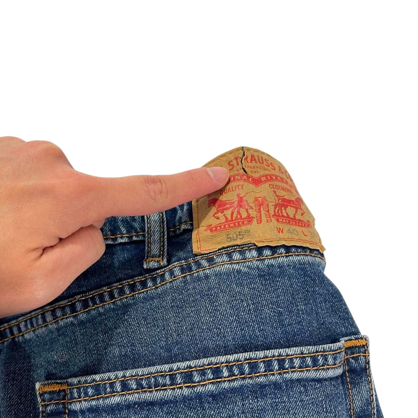 LEVI'S 501 BLUE DENIM JEANS (40)