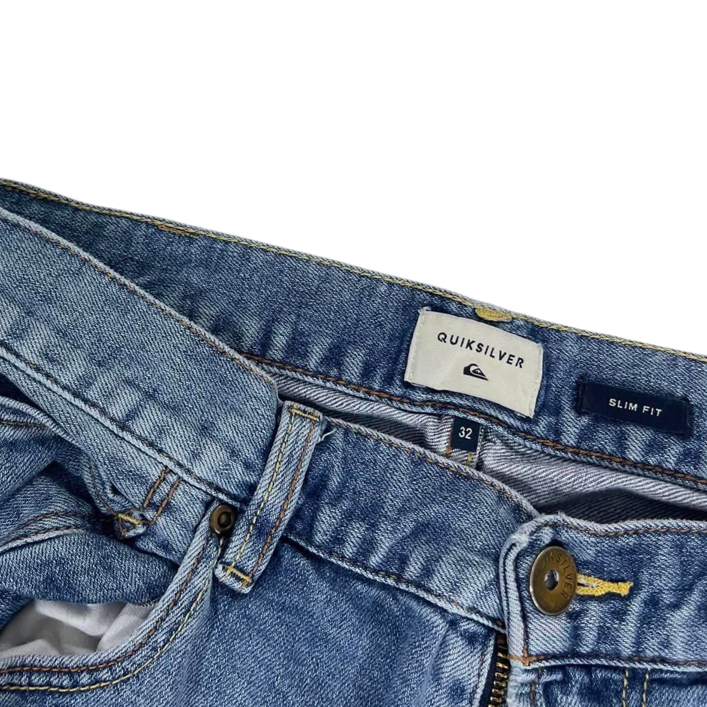 VINTAGE QUIKSILVER BLUE DENIM JEANS (32)