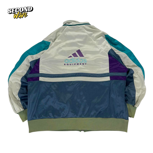 VINTAGE ADIDAS EQUIPMENT MULTICOLOURED TRACK JACKET (M)