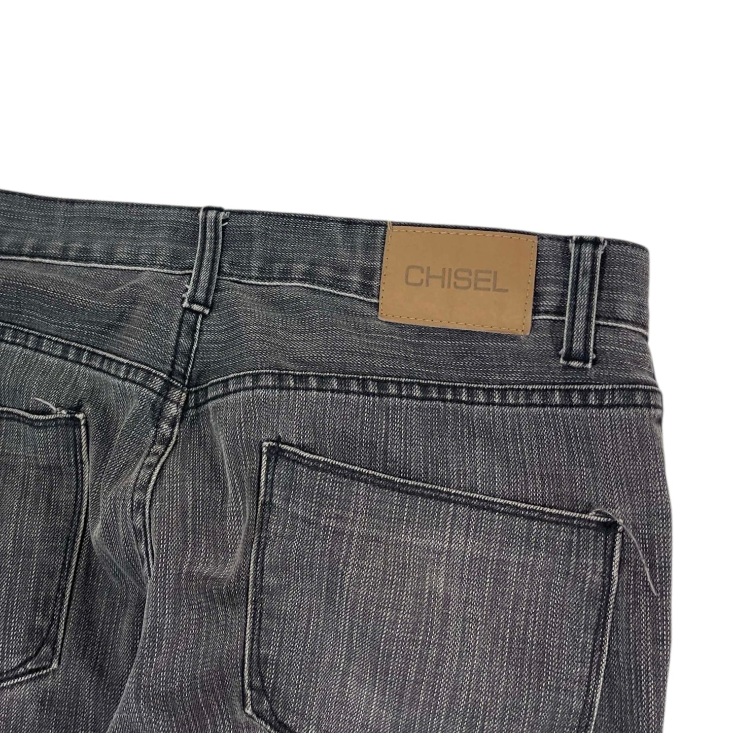 VINTAGE CHISEL GREY STRAIGHT LEG JEANS (34)