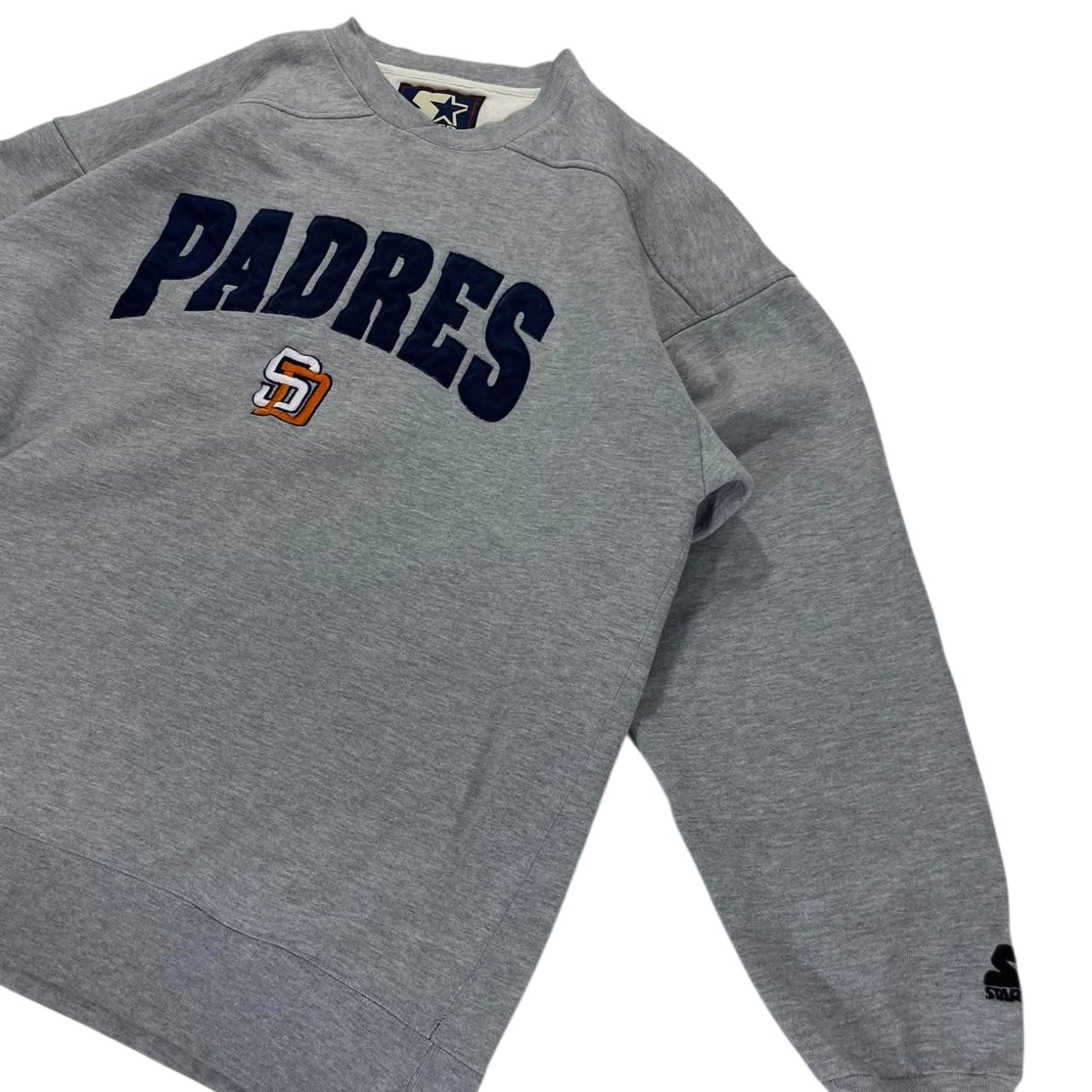 VINTAGE STARTER SAN DIEGO PADRES GREY CREWNECK (L)