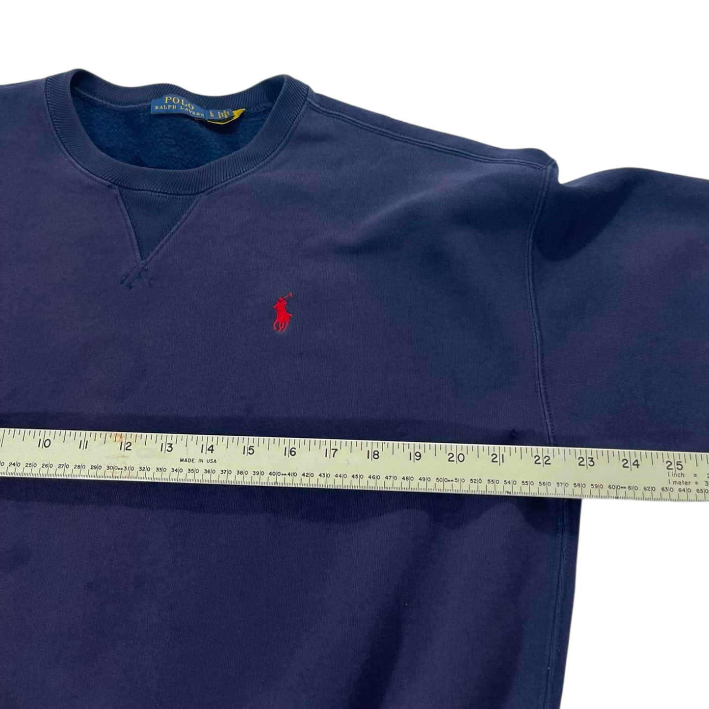POLO RALPH LAUREN NAVY CREWNECK (L)