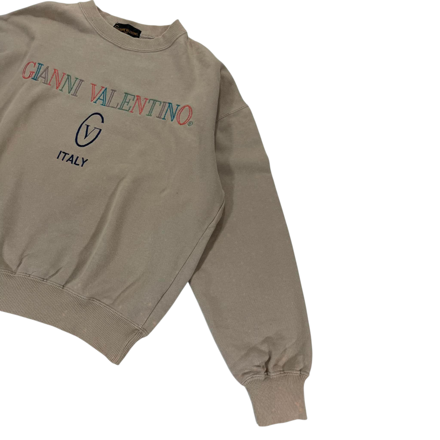 VINTAGE GIANNI VALENTINO BROWN CREWNECK (M)
