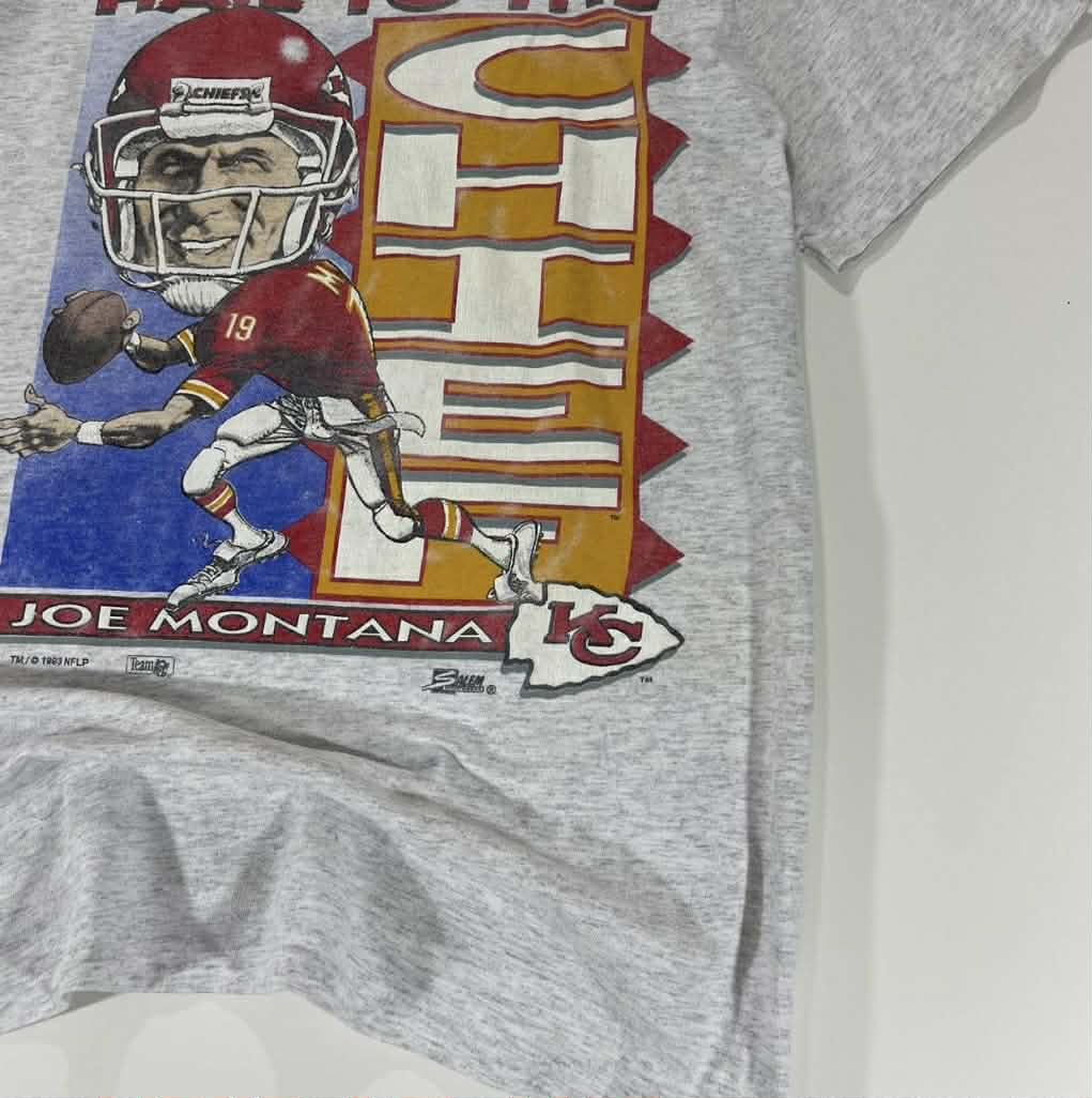 VINTAGE JOE MONTANA KANSAS CITY CHIEFS (L)