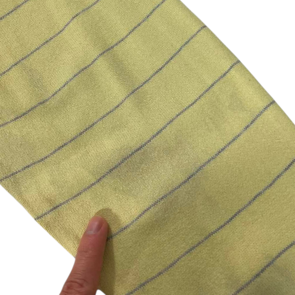TOMMY YELLOW STRIPED V LONG SLEEVE (BEST FIT LARGE)