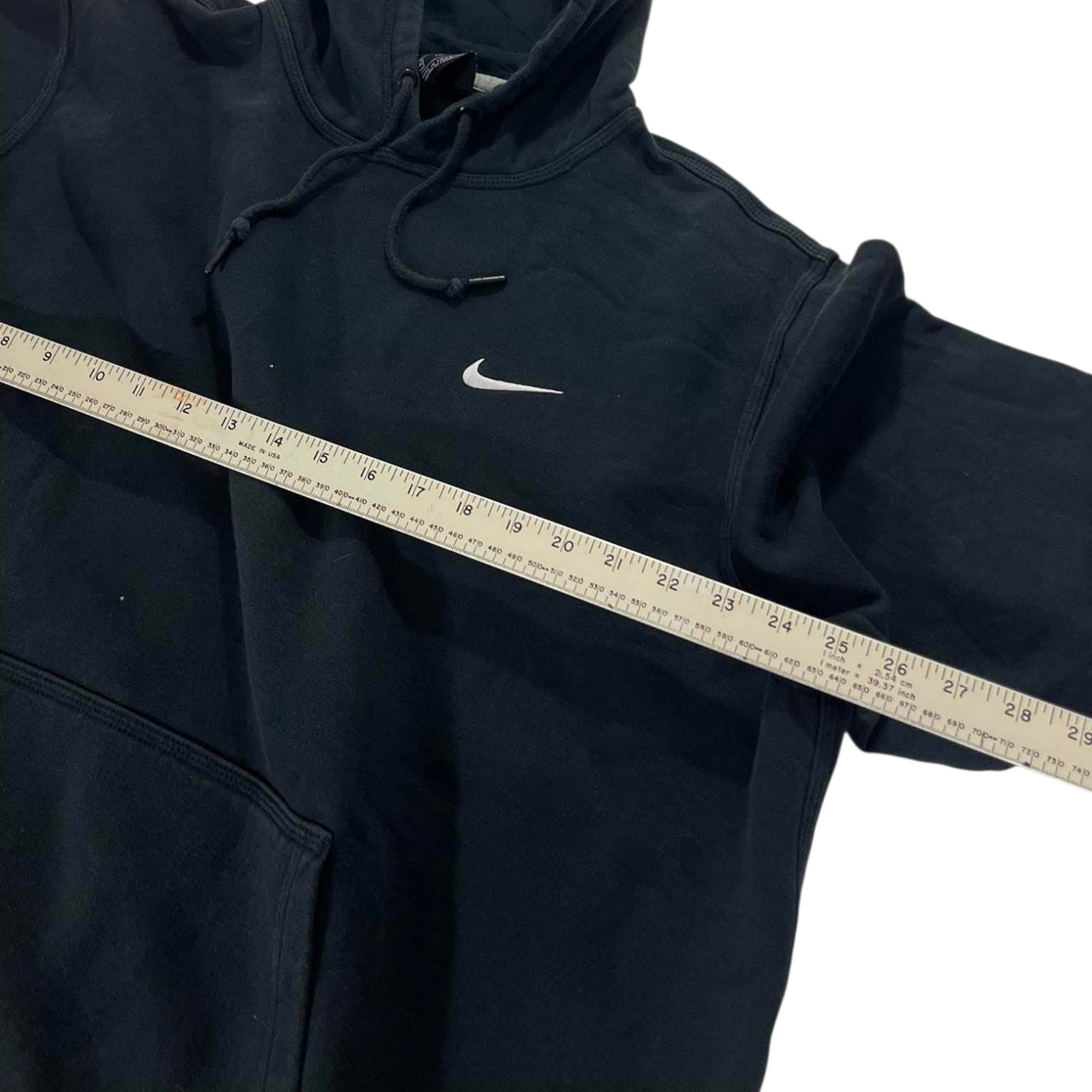 NIKE BLACK HOODIE (BEST FIT L - XL)