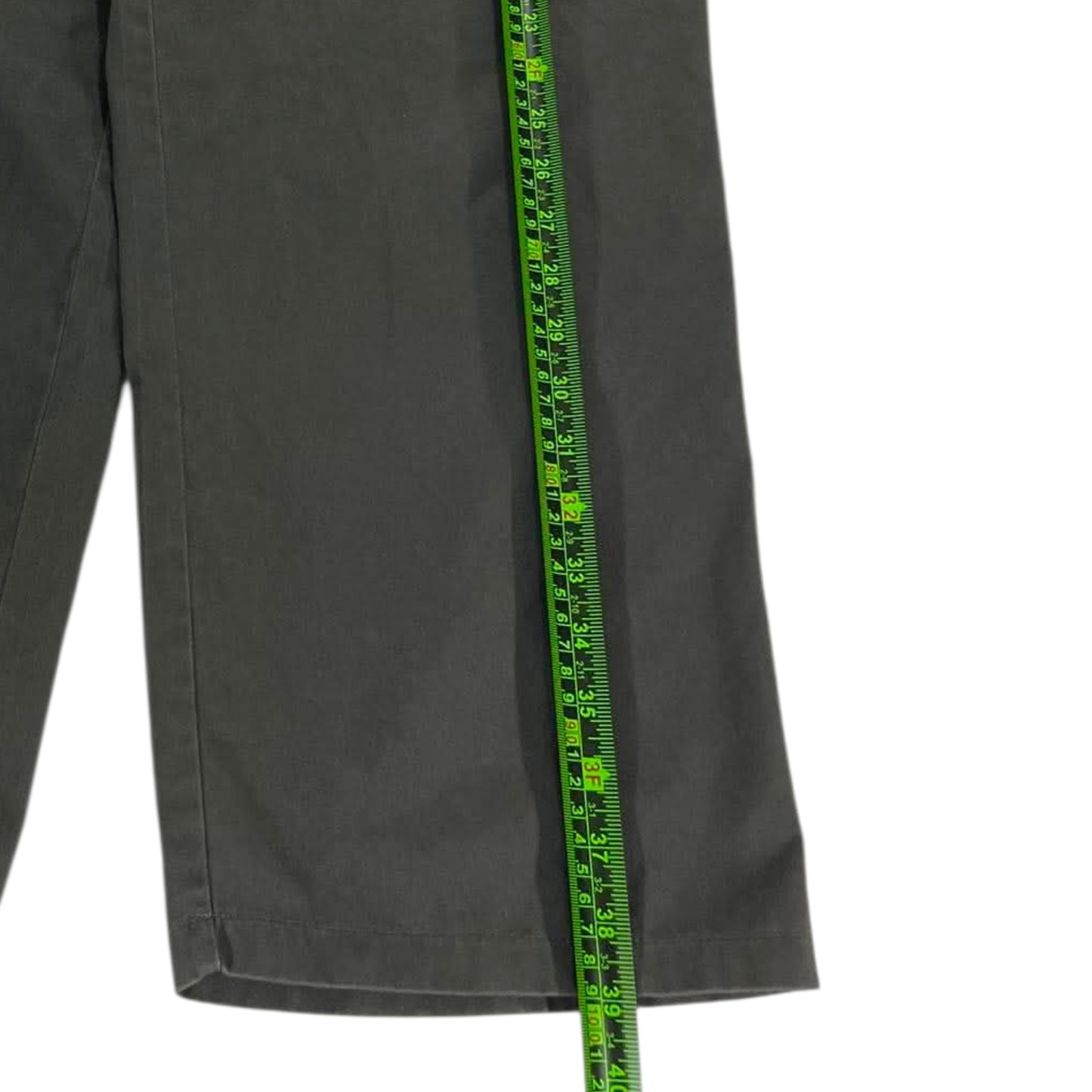 BRACK'S DARK OLIVE BAGGY WIDE LEG TROUSERS (36)