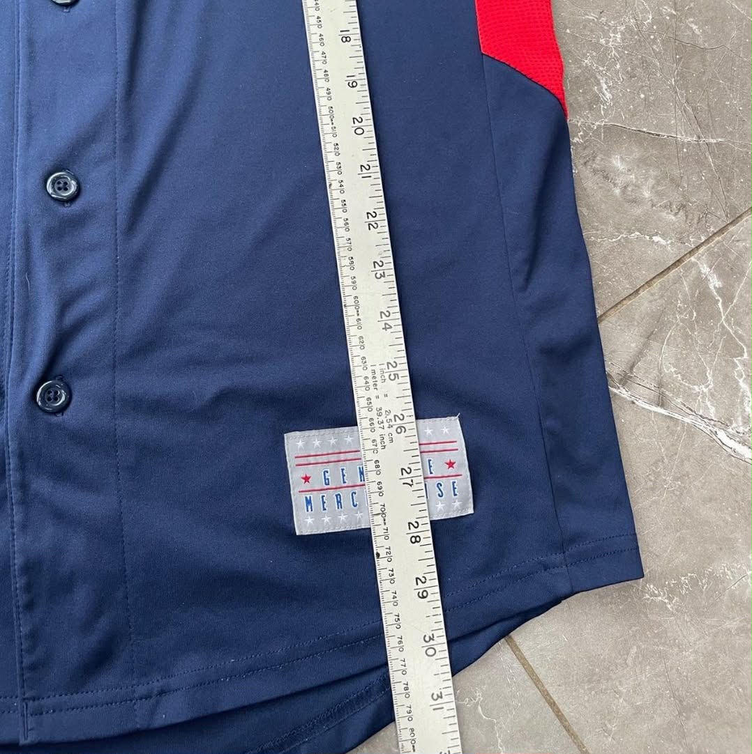 NAVY BOSTON RED SOX BASEBALL JERSEY (L-XL)