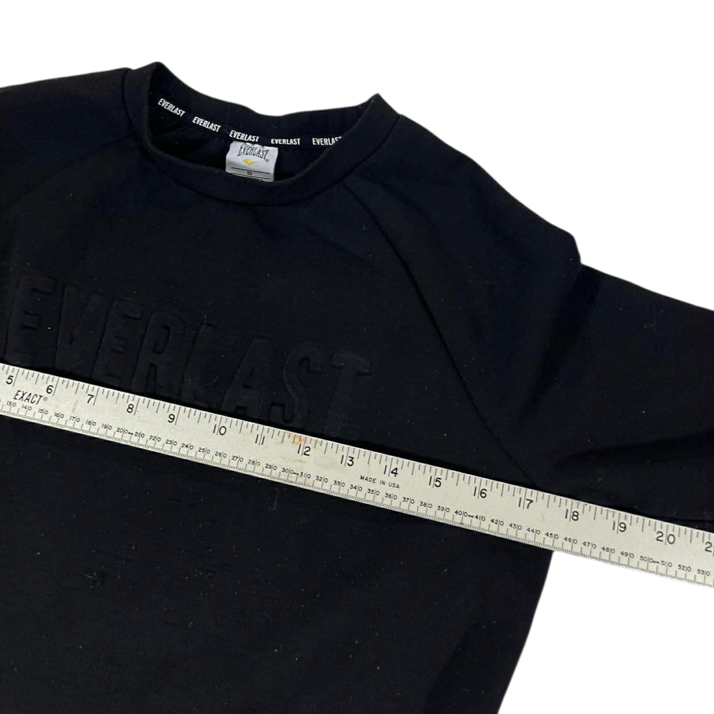 CROPPED STYLE EVERLAST BLACK SWEATER (10 W)