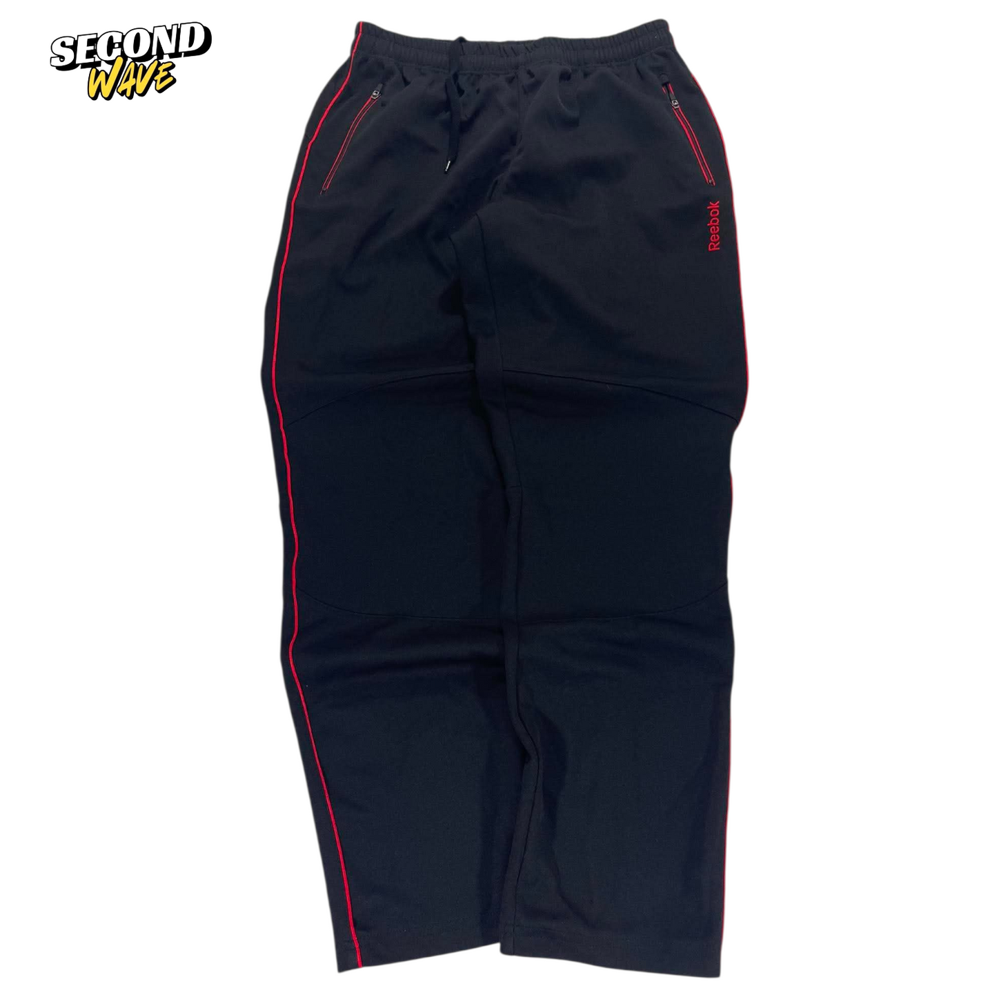 REEBOK BLACK TRACK PANTS (S-M)
