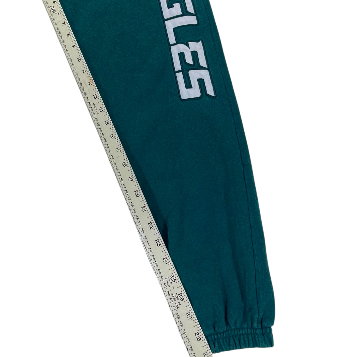 NFL PHILADELPHIA EAGLES EMBROIDERED GREEN SWEATPANTS (S)