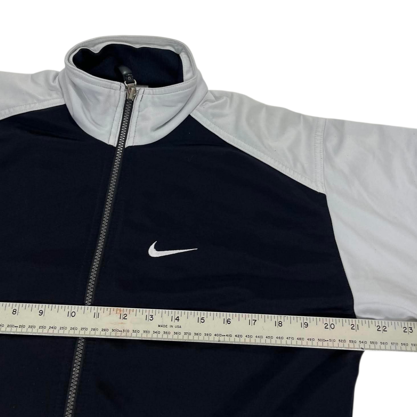 VINTAGE SPELLOUT NIKE QUARTER ZIP TRACK JACKET (M)