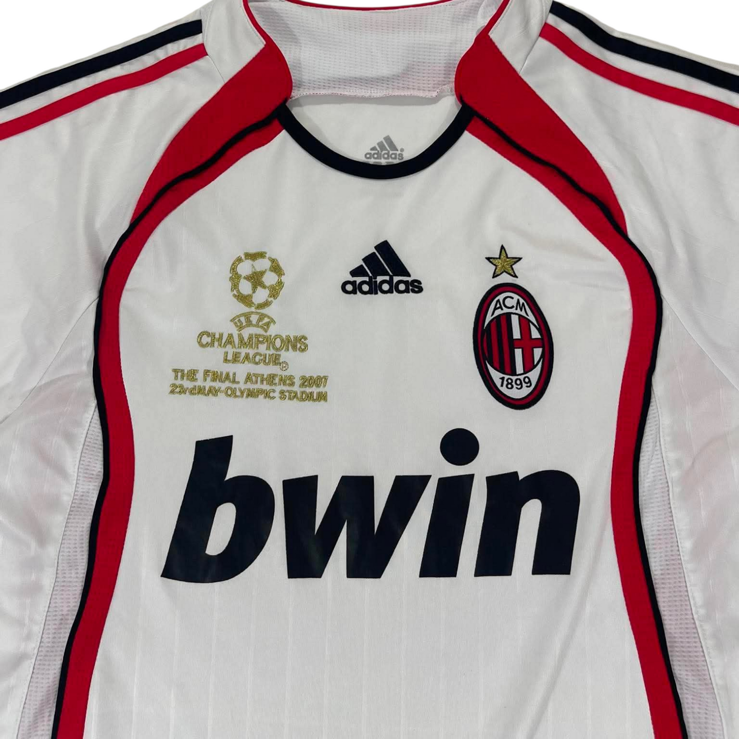 2007/08 AC MILAN WHITE AWAY FOOTBALL SHIRT (M)