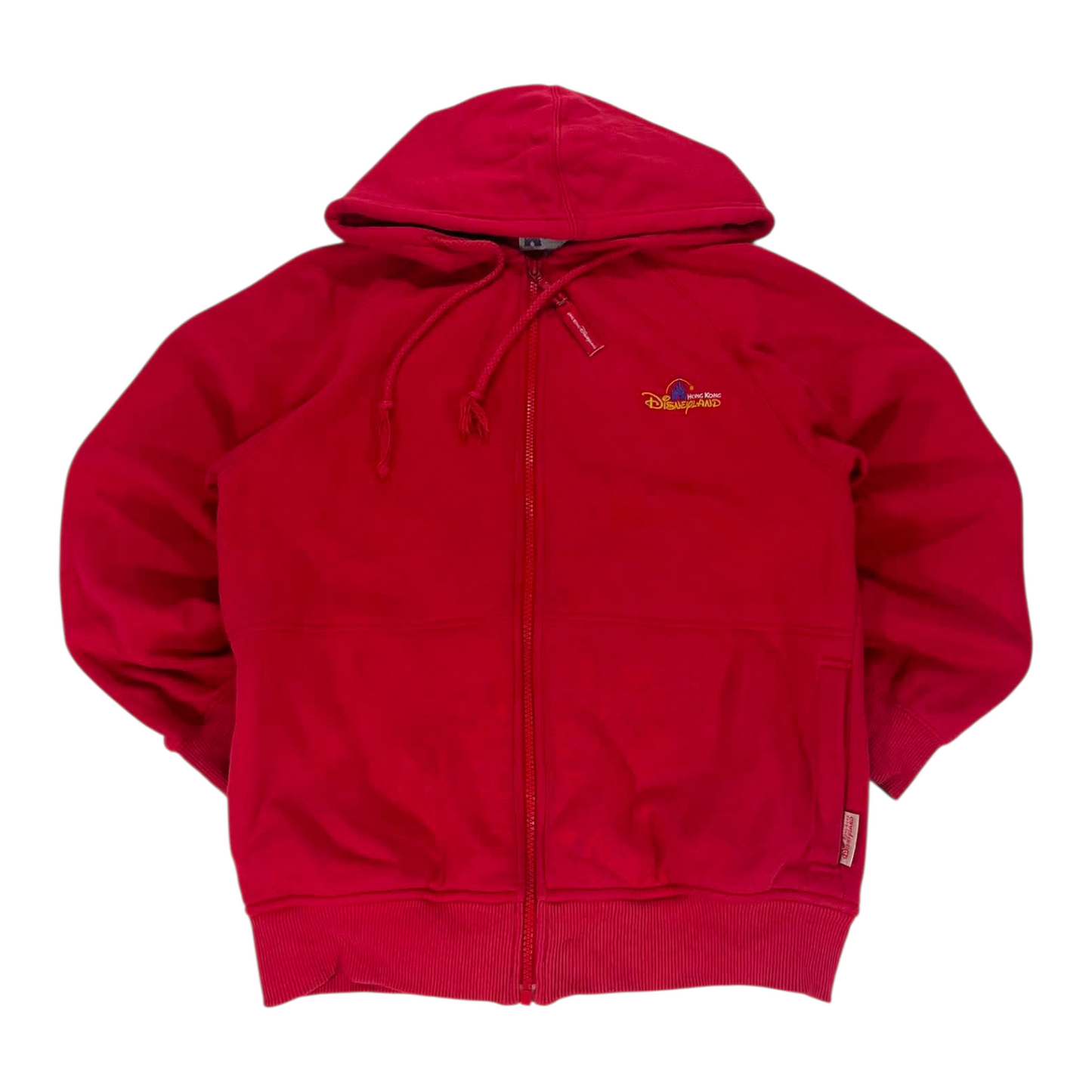 DISNEY MICKEY MOUSE RED ZIP UP HOODIE (M)