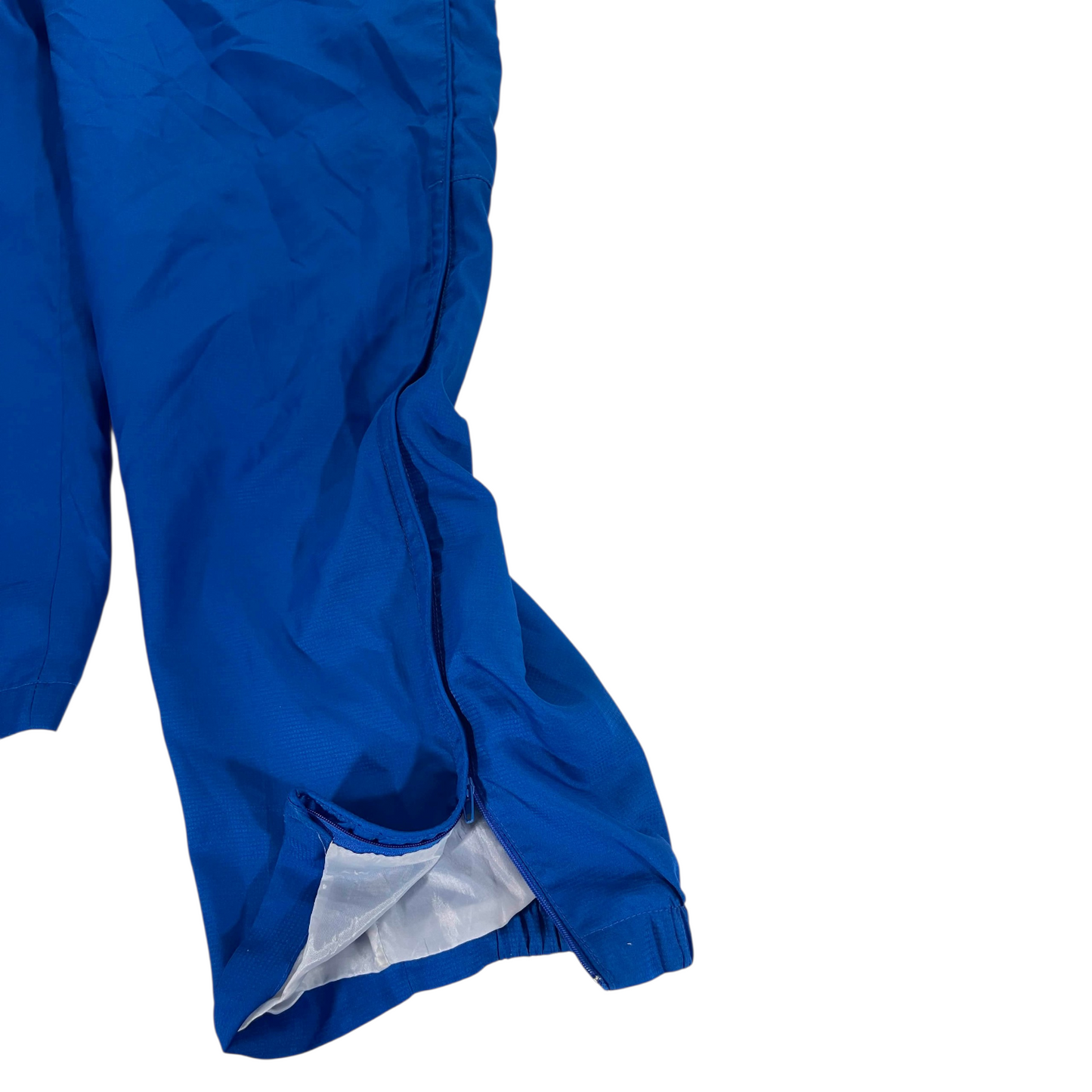 BIZ COLLECTION BLUE POLYESTER TRACK PANTS (M)