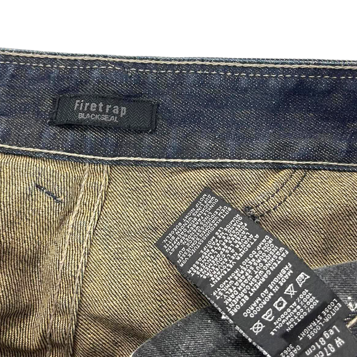 Y2K FIRETRAP WIDE LEG JEANS (34)