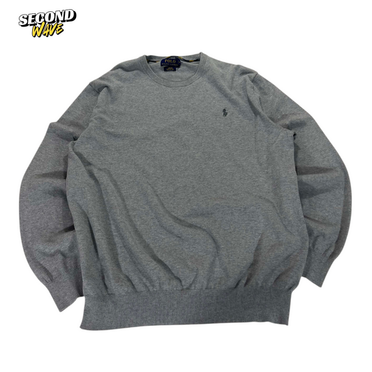 POLO RALPH LAUREN GRAY SWEATER (L)