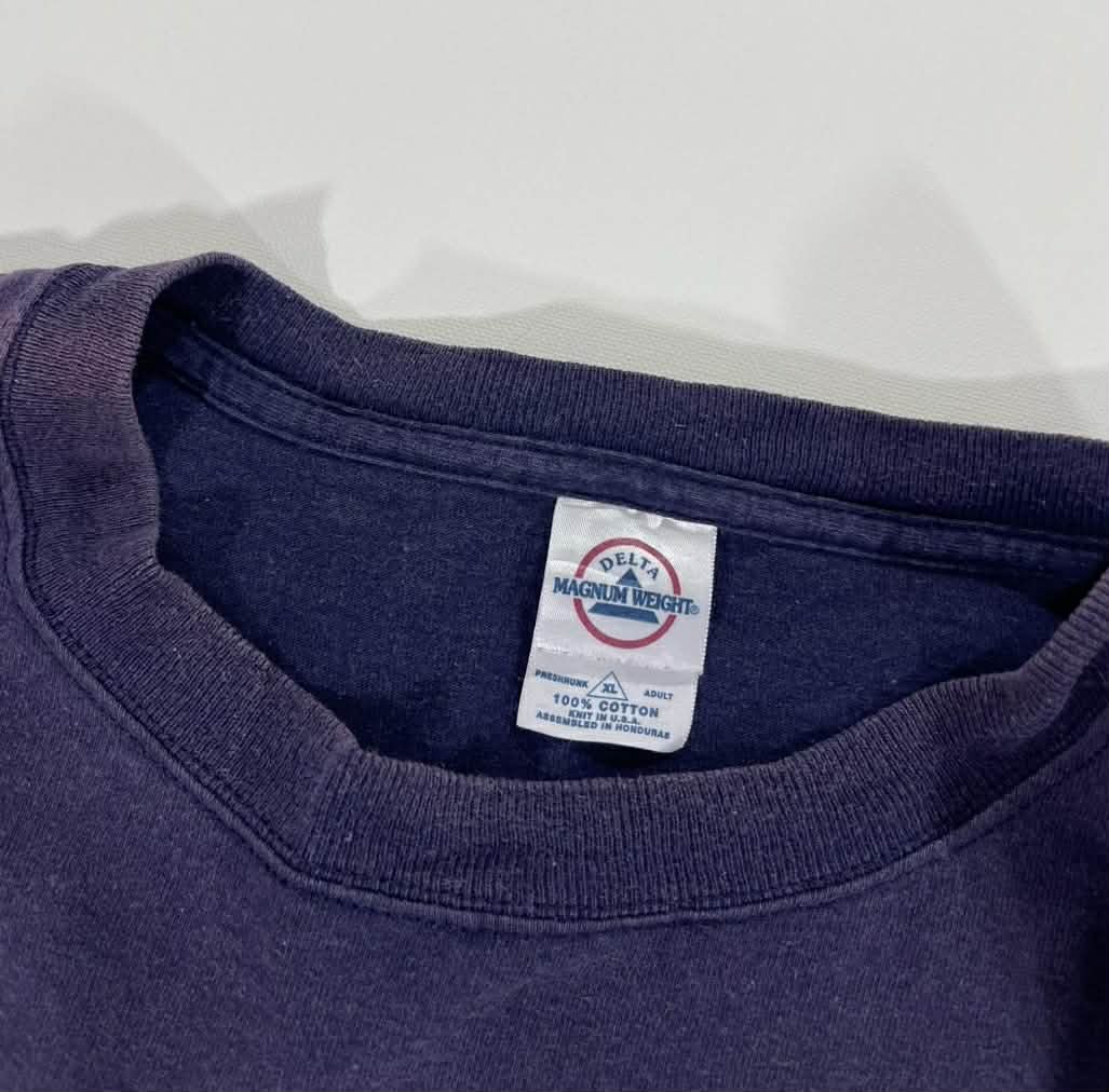 VINTAGE FADED BOSTON RED SOX NAVY BLUE COTTON T-SHIRT (XL)