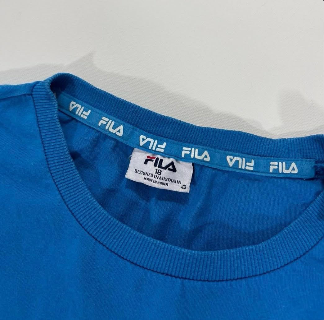 VINTAGE FILA BLUE SPORTSWEAR T-SHIRT (L-XL)