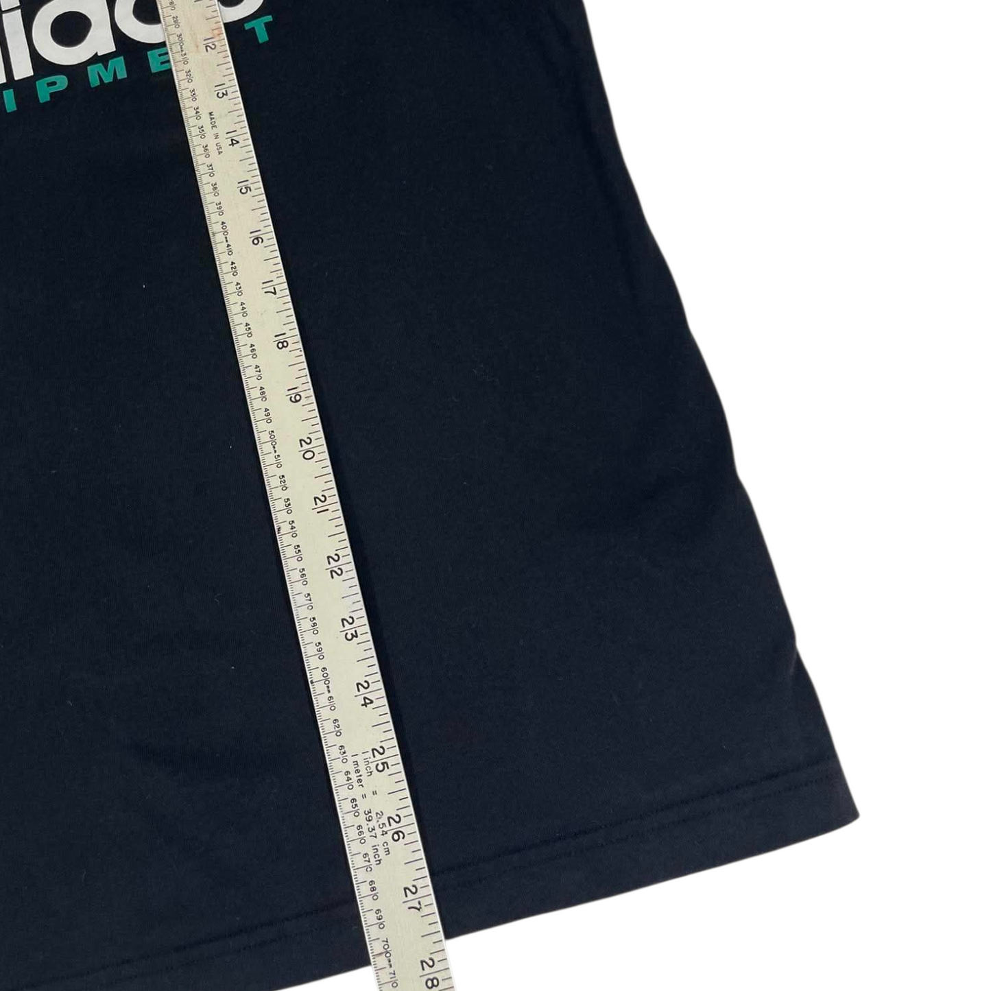 VINTAGE ADIDAS EQUIPMENT NAVY BLUE COTTON T-SHIRT (M)