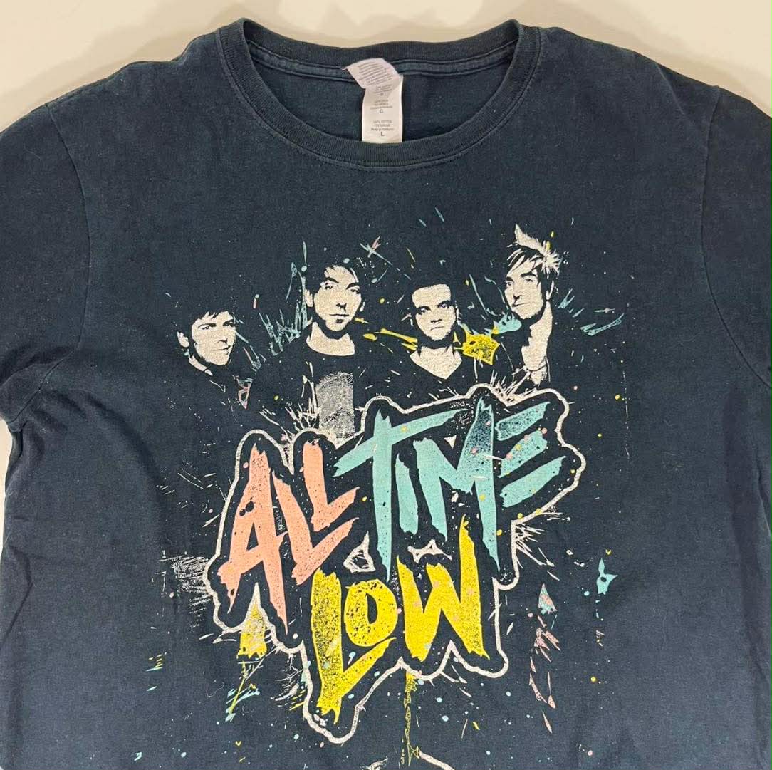 ALL TIME LOW BLACK BAND TEE (L)