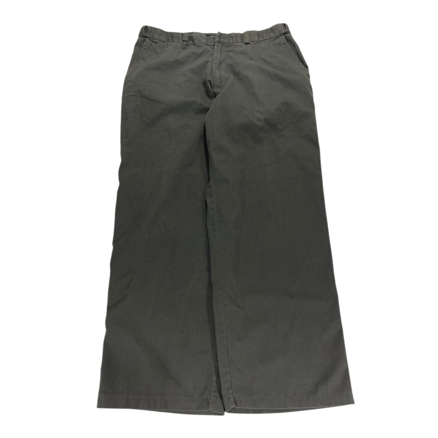 BRACK'S DARK OLIVE BAGGY WIDE LEG TROUSERS (36)