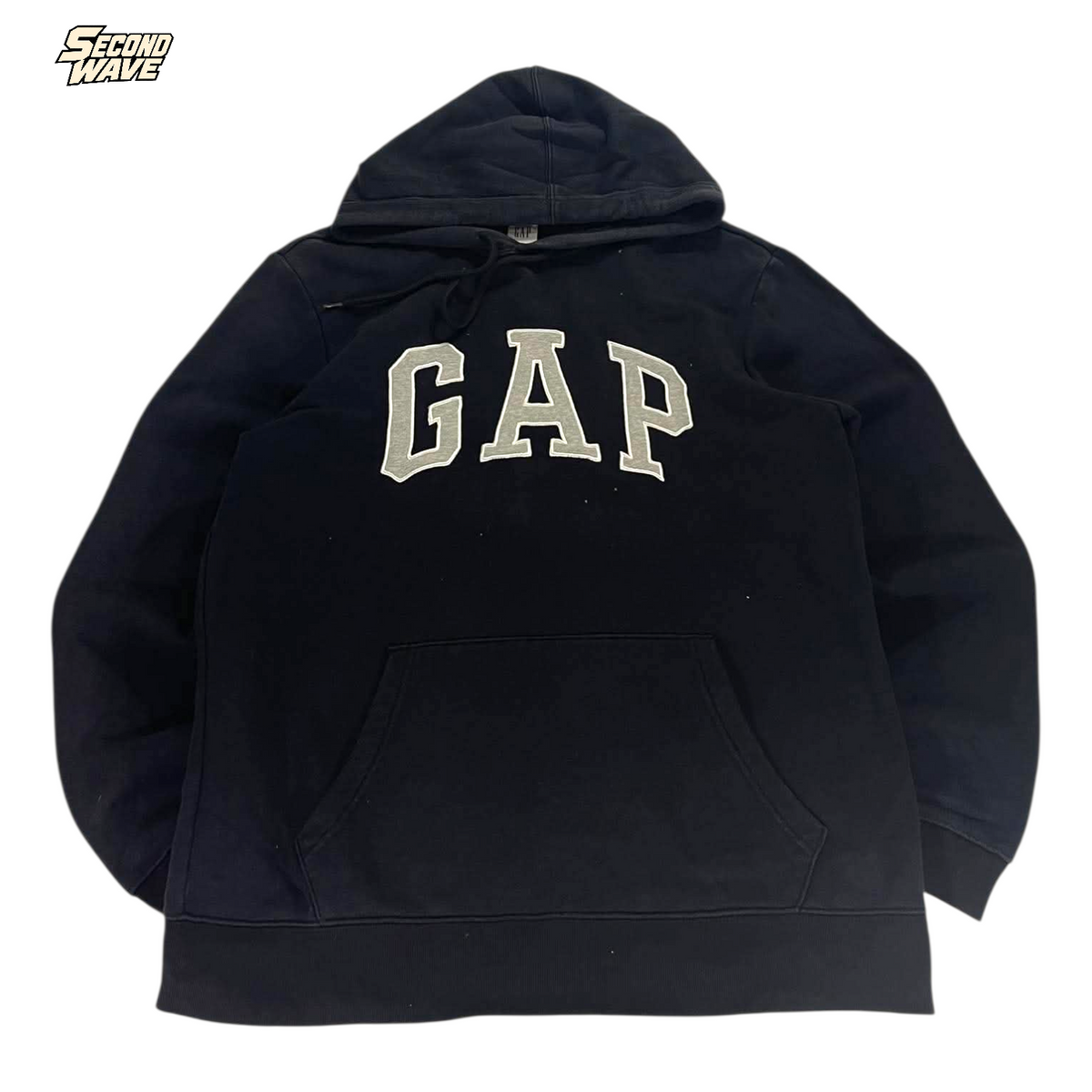 Y2K GAP BLACK HOODIE (M)