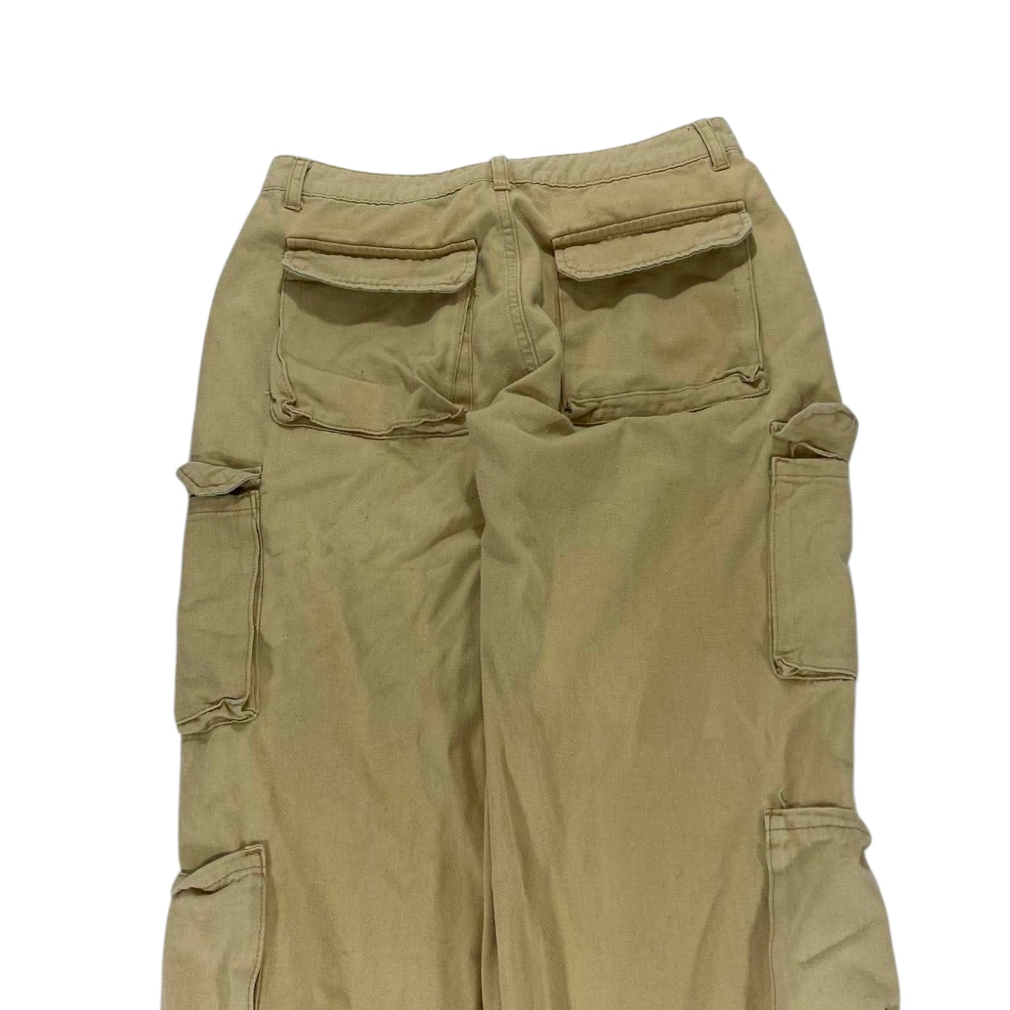 Y2K TAN CARGO PANTS (L)