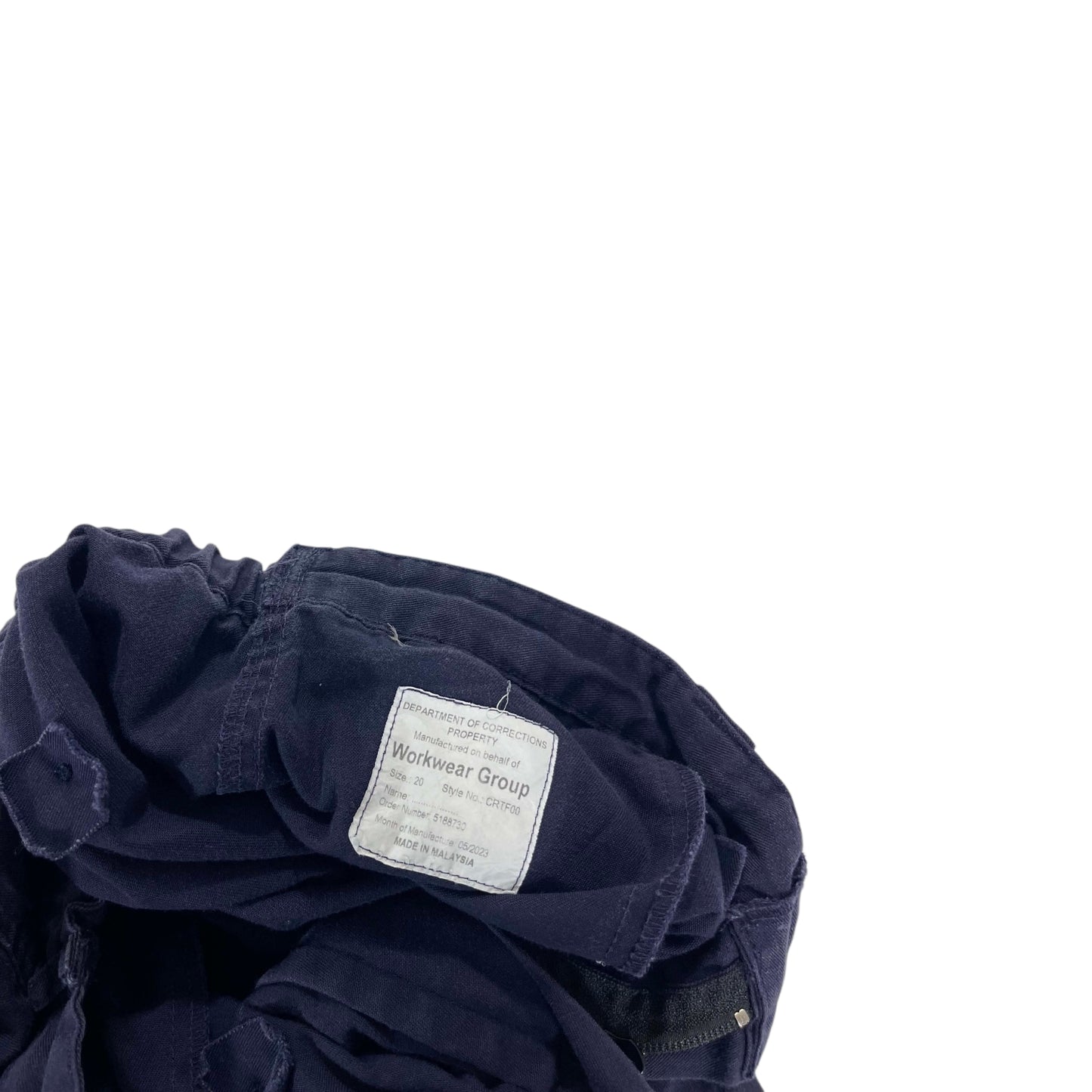Y2K NAVY BLUE CARGO PANTS (32")