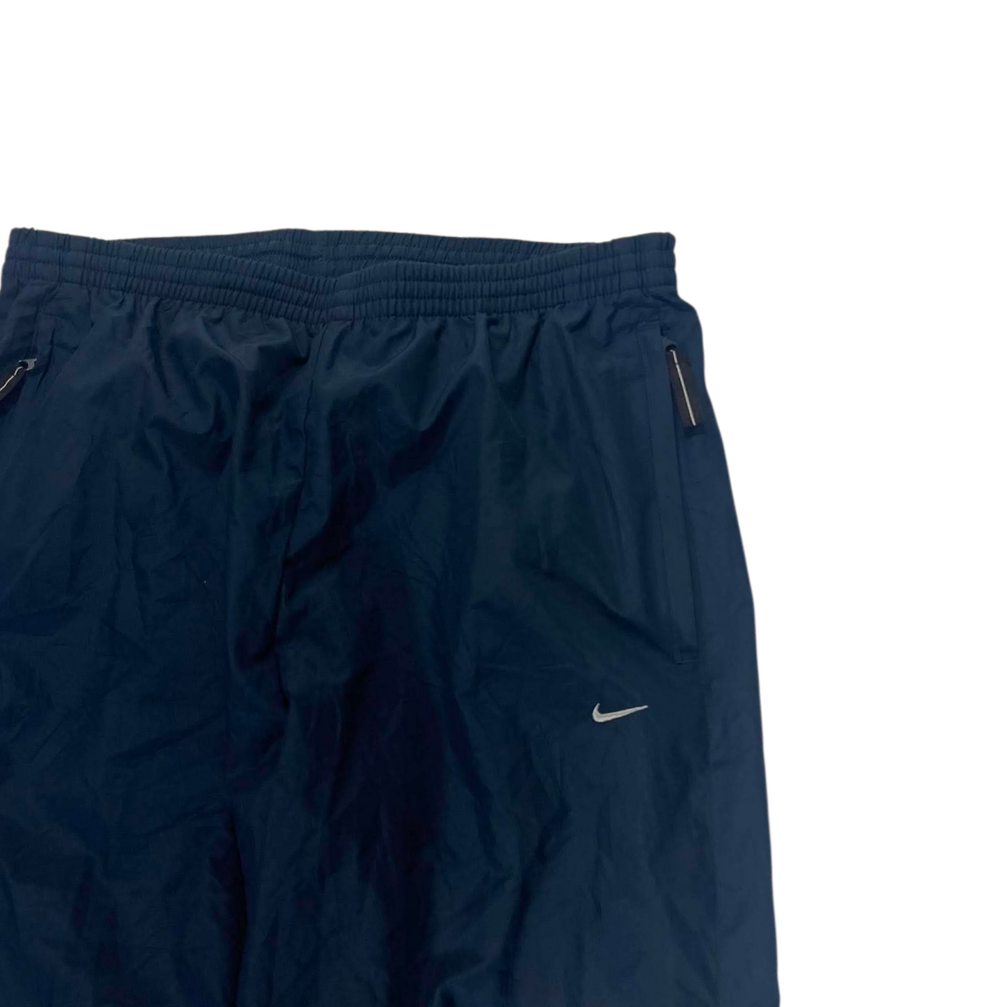 NIKE NAVY BLUE TRACK PANTS ⁷ (L)
