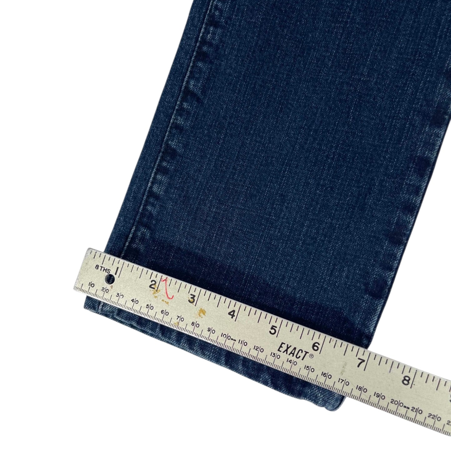 Y2K BLUE GOOD JEANS LOW RISE FLARE JEANS (12)