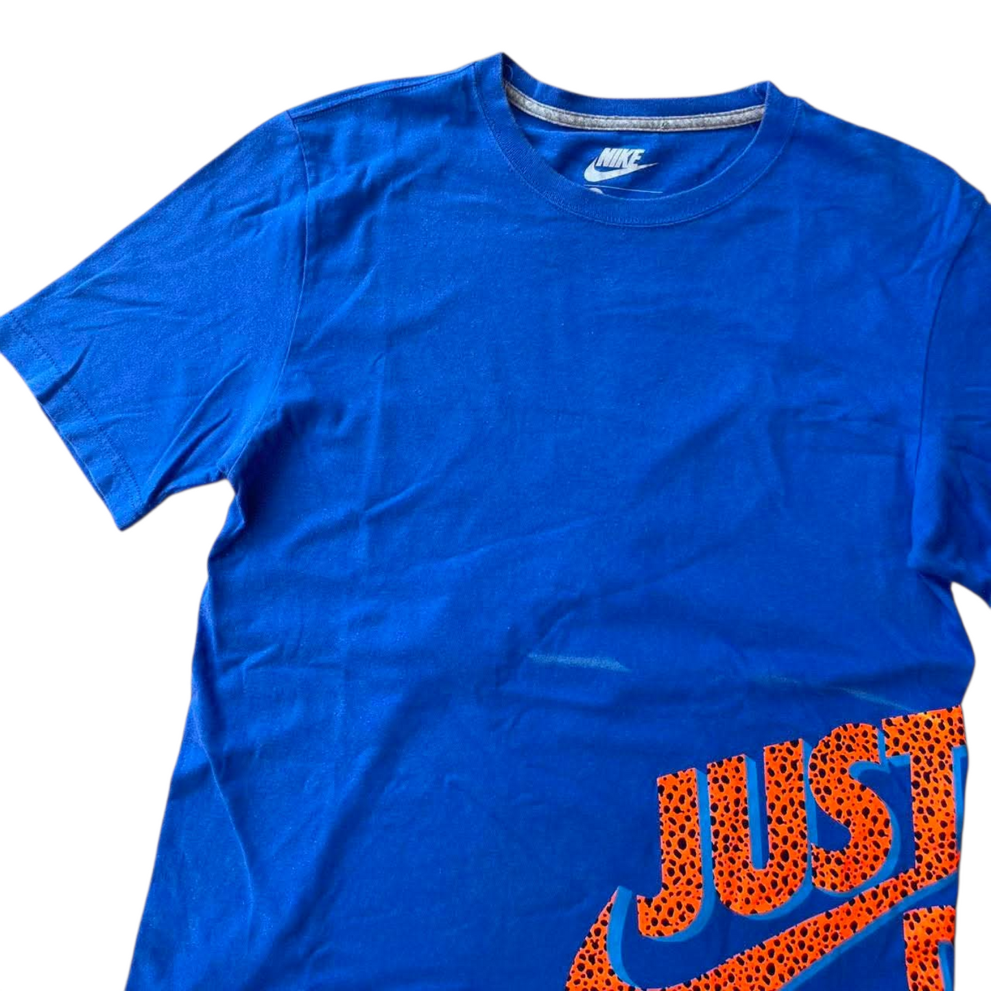 NIKE BLUE CHEETAH PRINT T-SHIRT (M)
