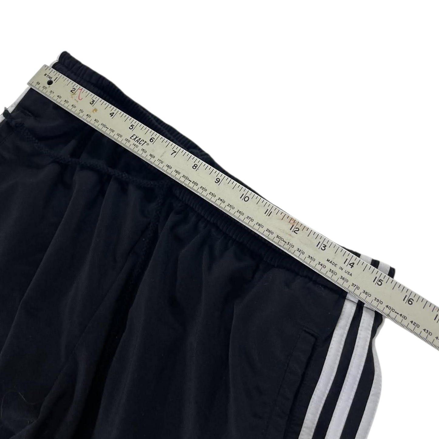 ADIDAS BLACK BUTTON TRACK PANTS⁴ (L)