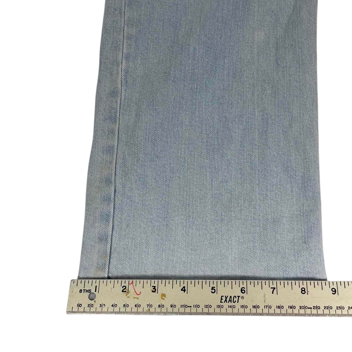 VINTAGE TRASHED WRANGLER BLUE DENIM JEANS (38)