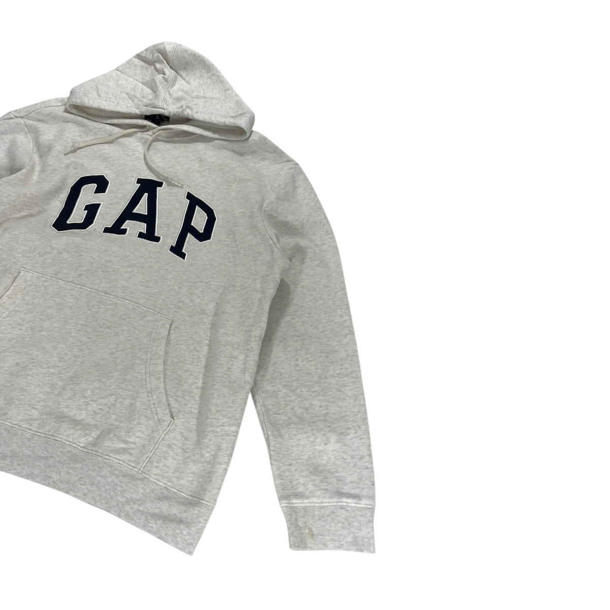 Y2K CREAM GAP GRAY HOODIE (L)