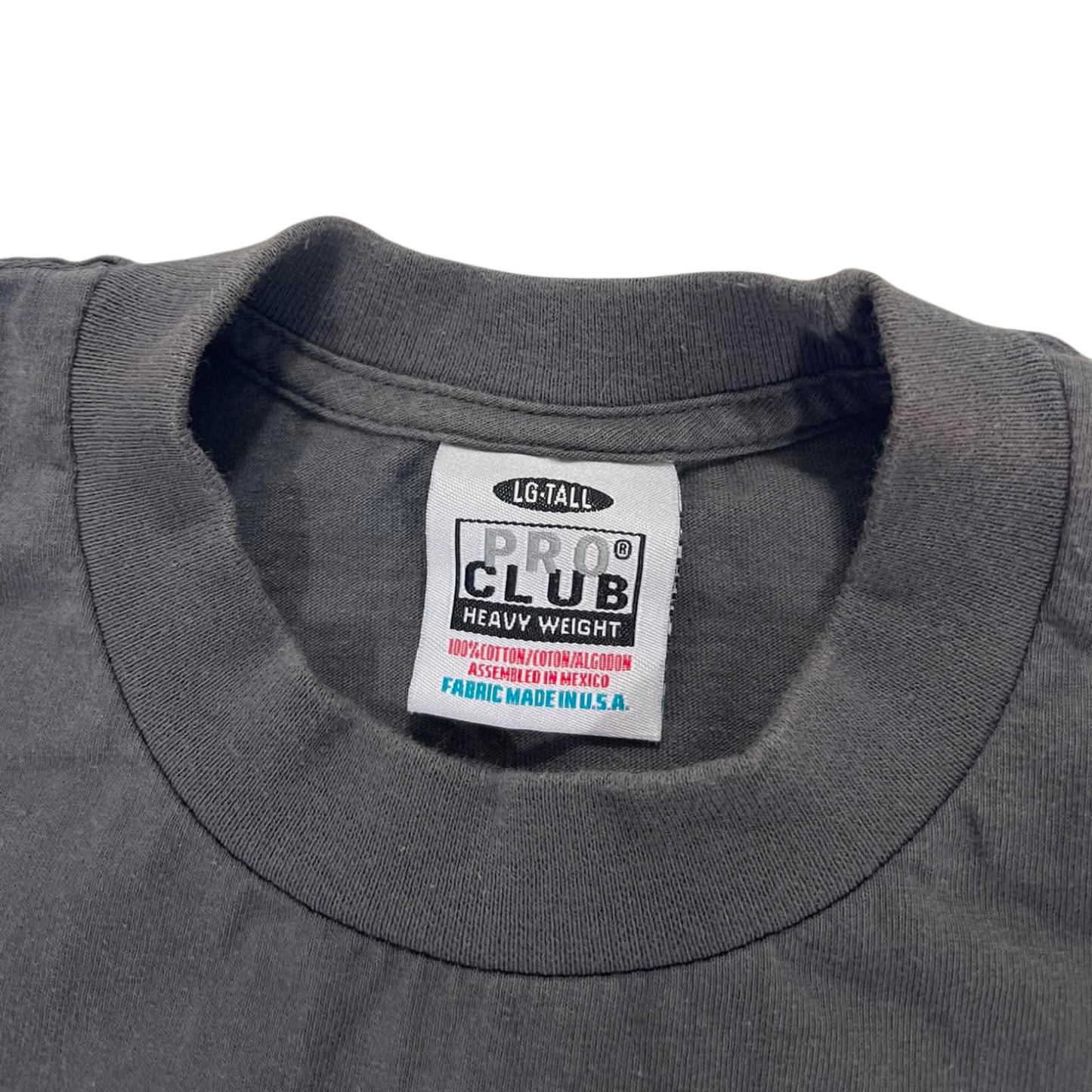 PRO CLUB PLAIN GREY TEE (L)
