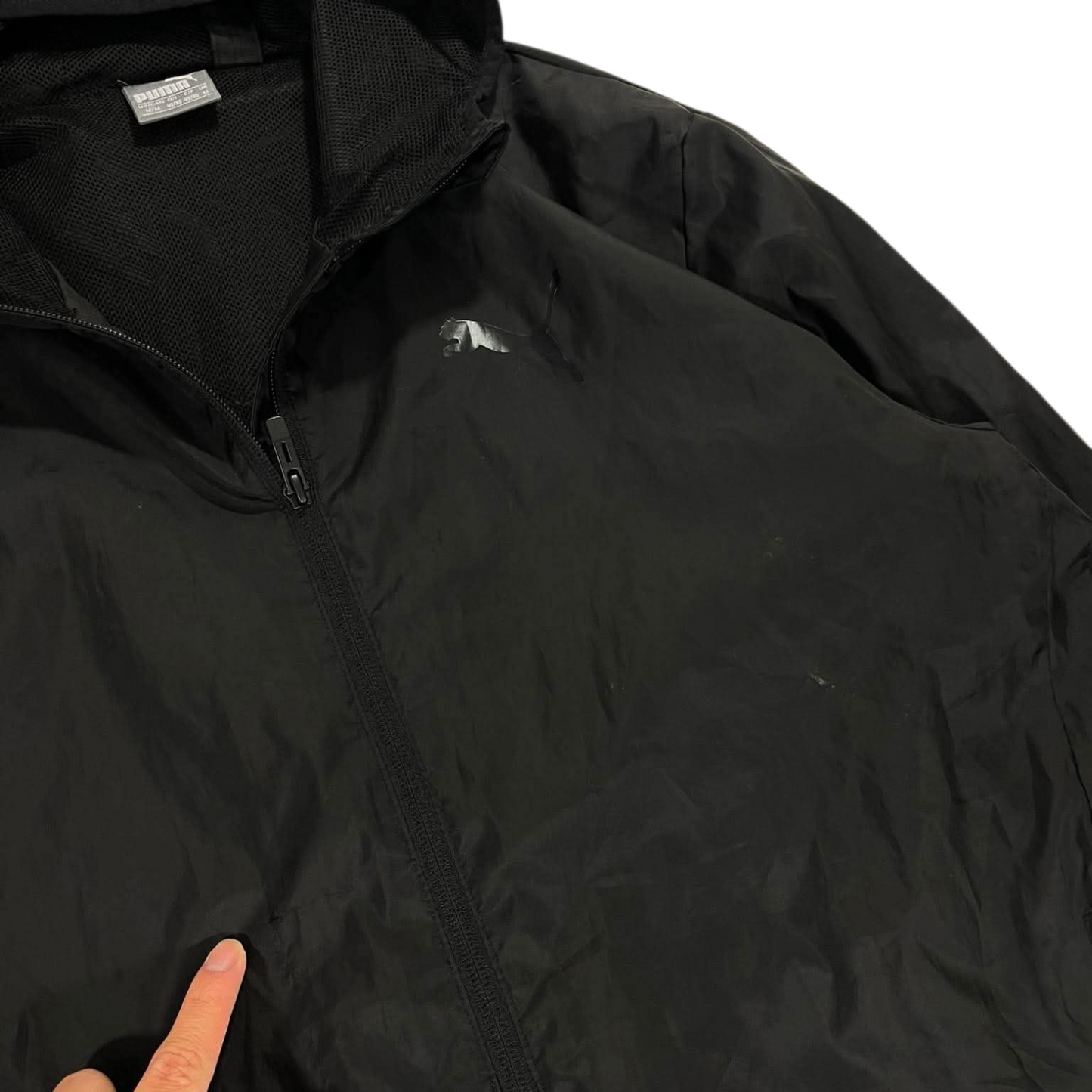 PUMA BLACK WINDBREAKER JACKET (M)
