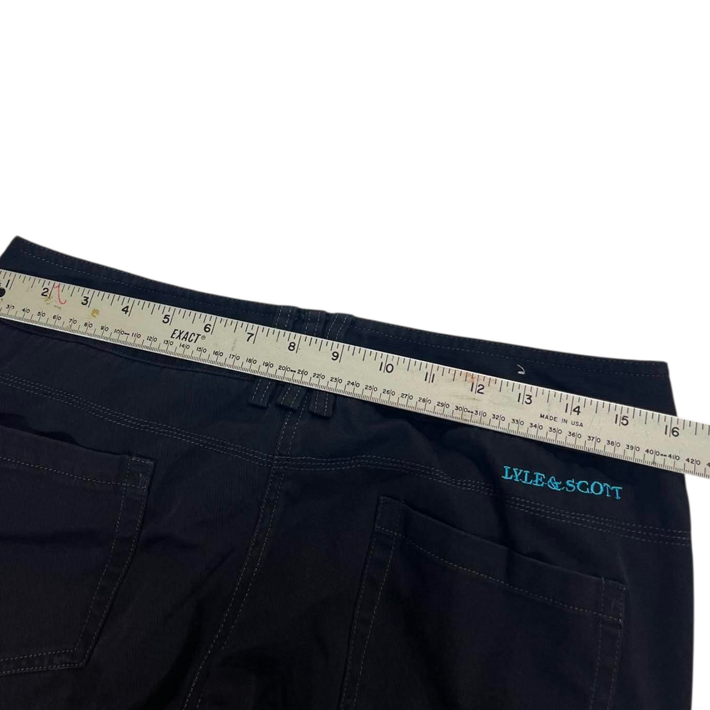 LYLE & SCOTT BLACK PANTS (32)