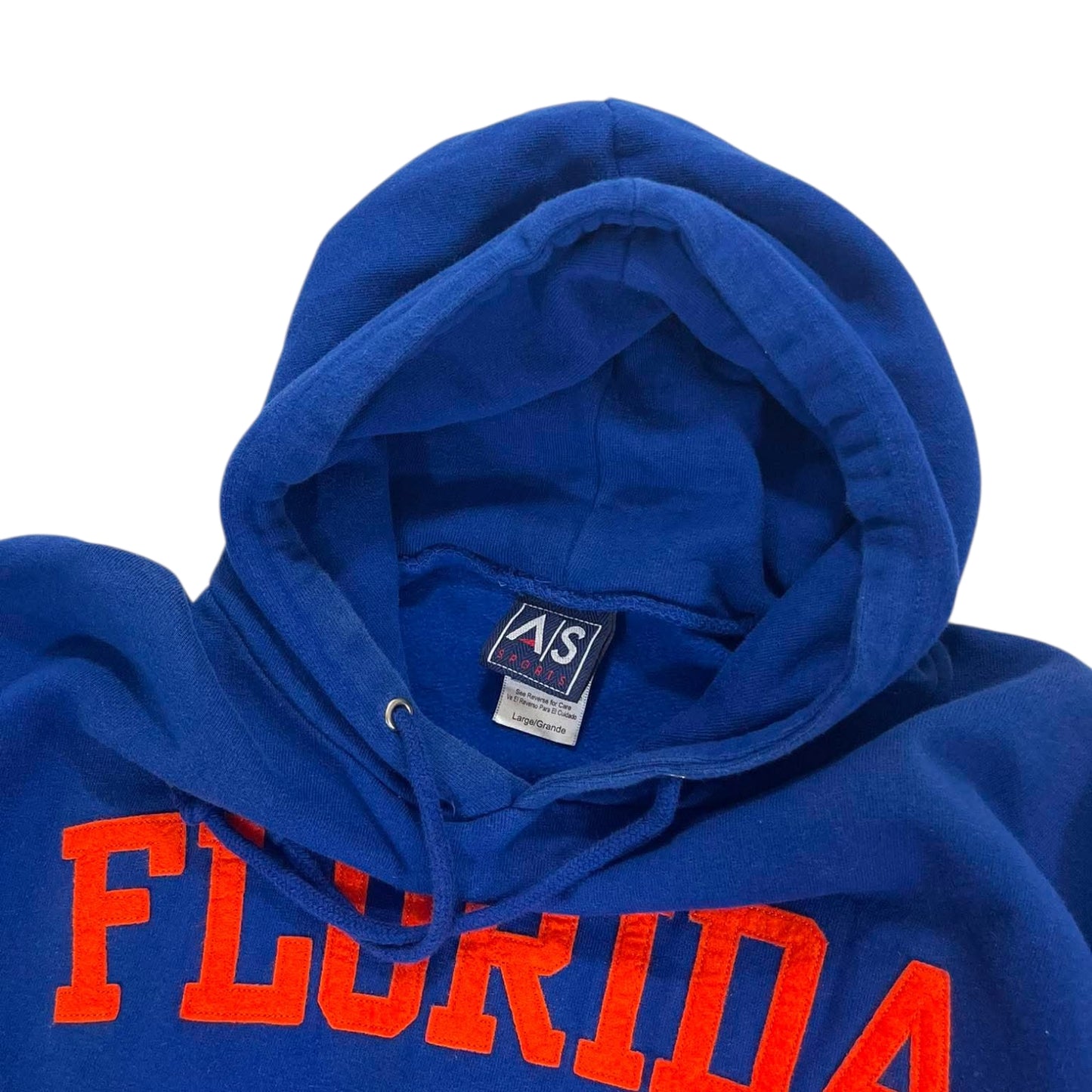 VINTAGE EMBROIDERED UNIVERSITY OF FLORIDA GATORS BLUE HOODIE (L)