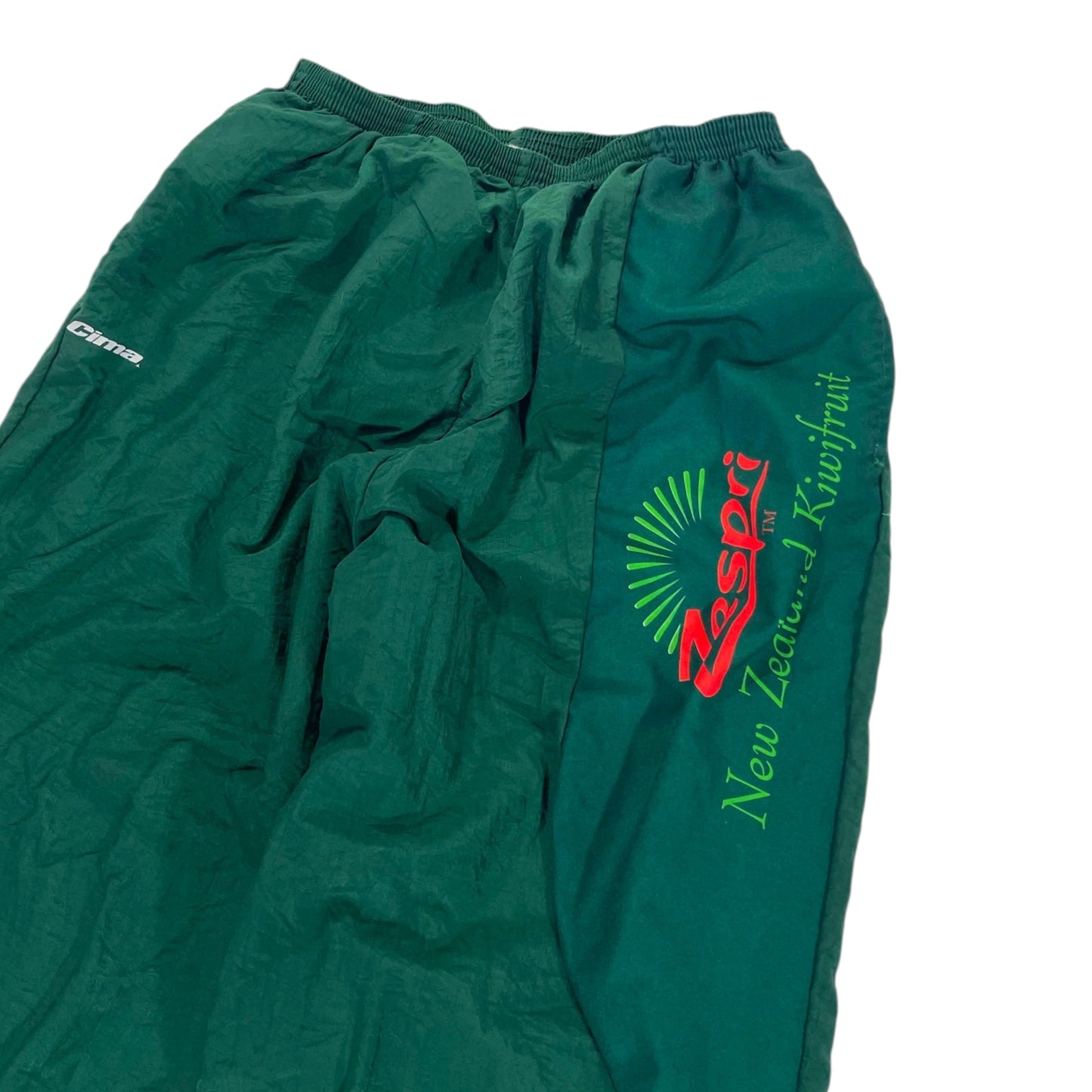 90S GREEN CIMA KIWI FRUIT TRACK PANTS (S)