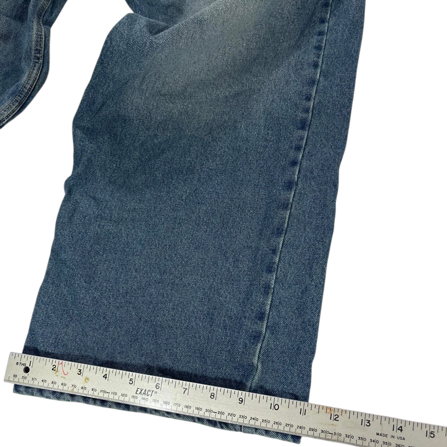 VINTAGE BAGGY BLUE DENIM JEANS (32)