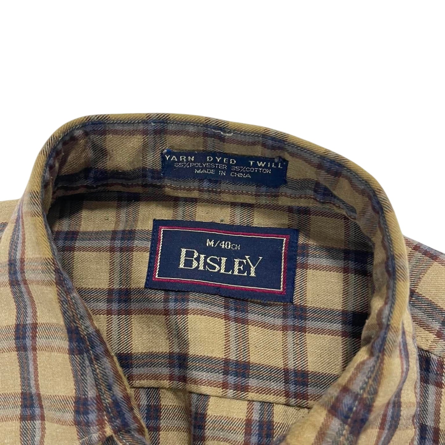 VINTAGE BISLEY FISHERMAN CHECK SHIRT (M)