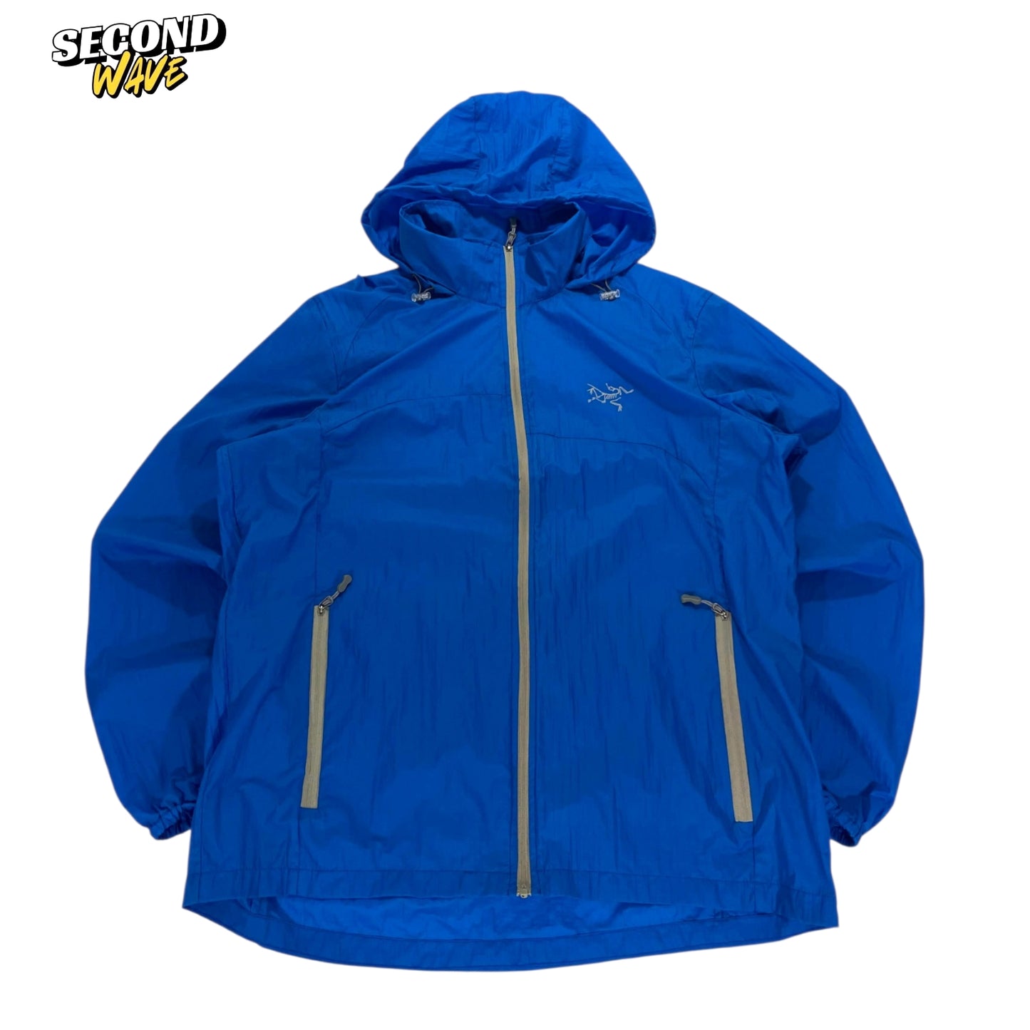 BL ARC'TERYX BLUE NYLON WINDBREAKER (XL)