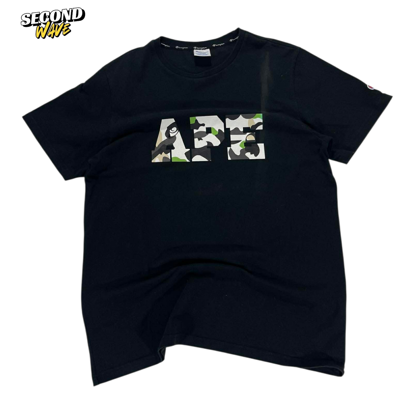 CHAMPION BLACK APE T-SHIRT (M)