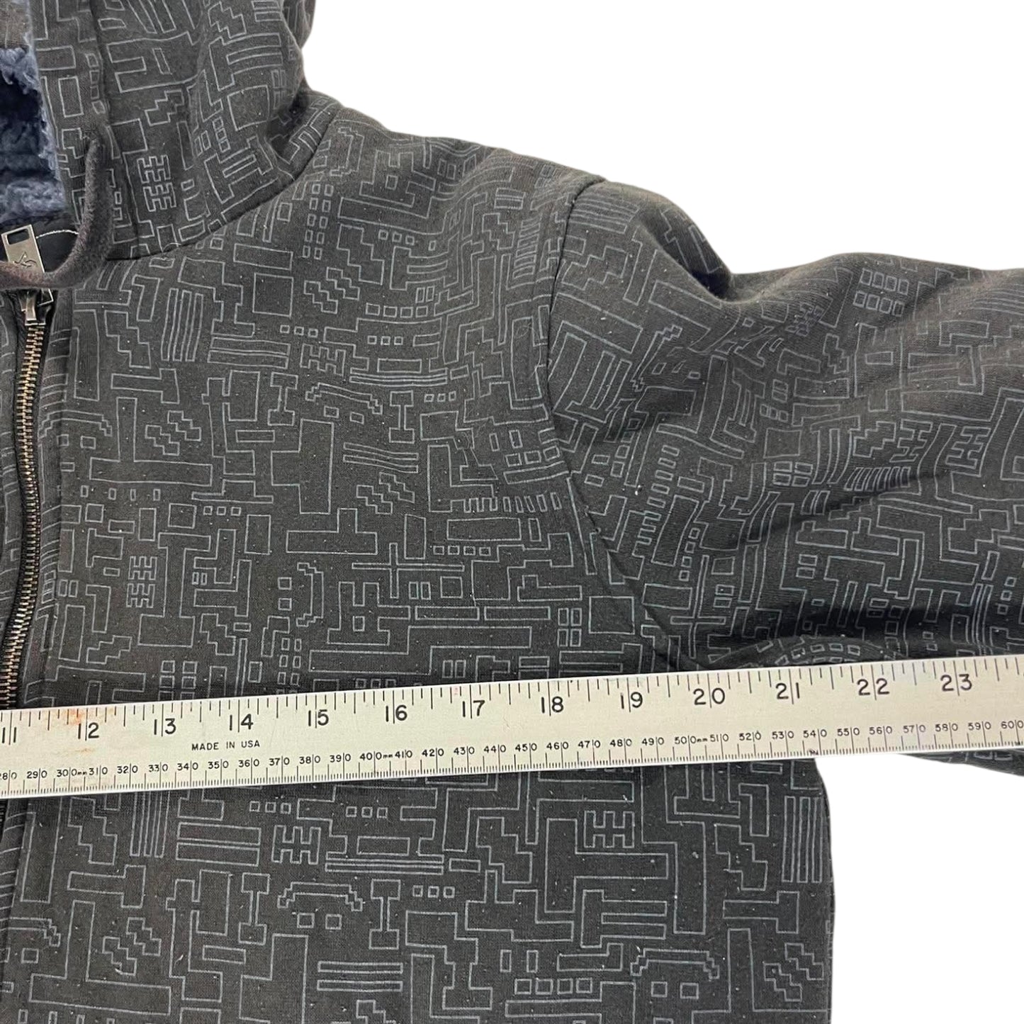 IFD AOP BLACK CIRCUIT BOARD ZIP UP HOODIE (M)