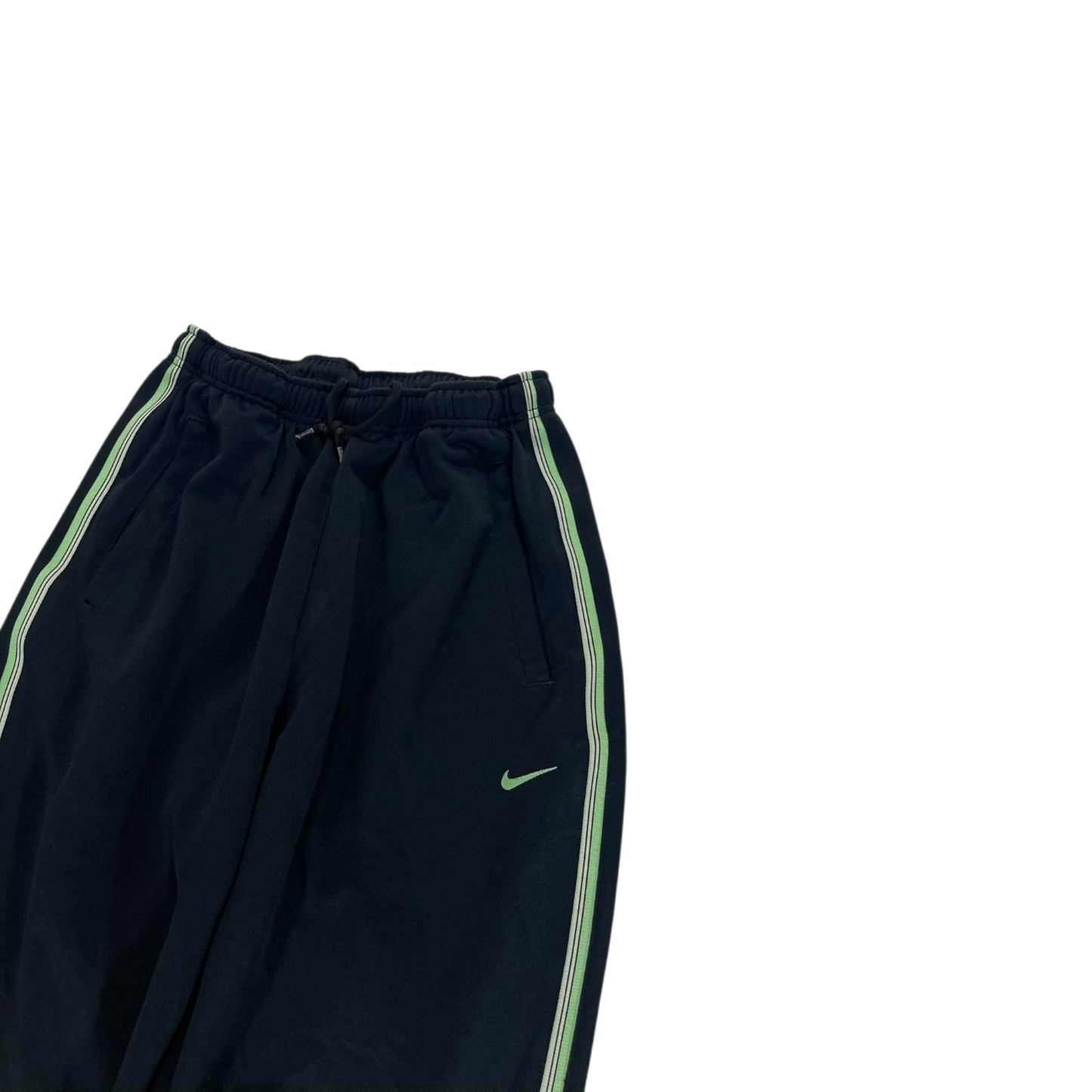 Y2K WOMENS NIKE BLACK TRACK PANTS (M) ⁷