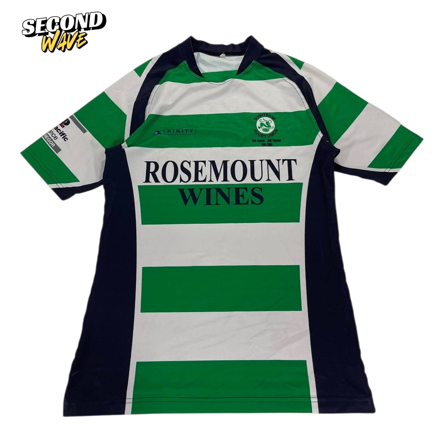 SUNNYBANK RUGBY UNION GREEN & WHITE JERSEY (M)