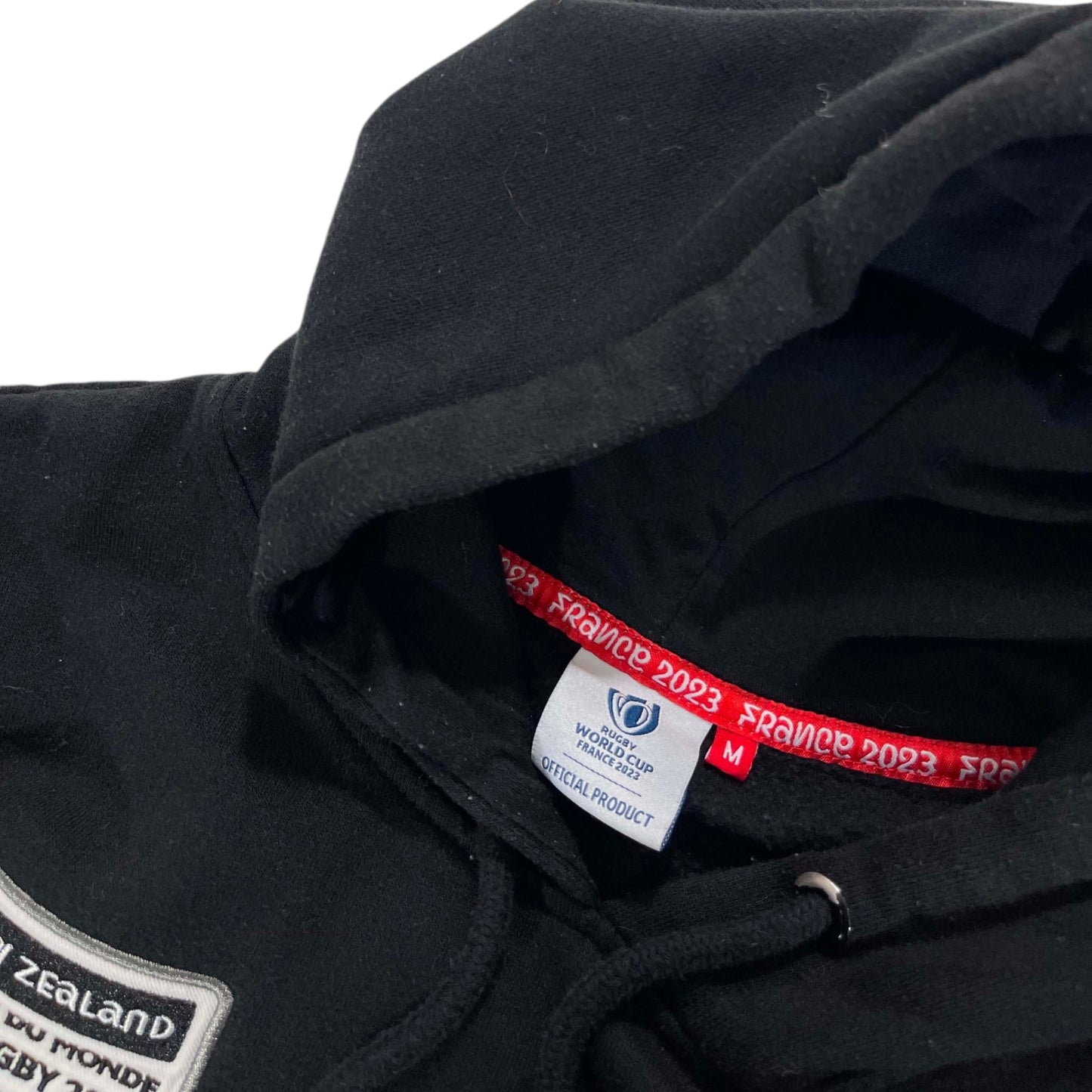NEW ZEALAND RUGBY BLACK HOODIE (M)