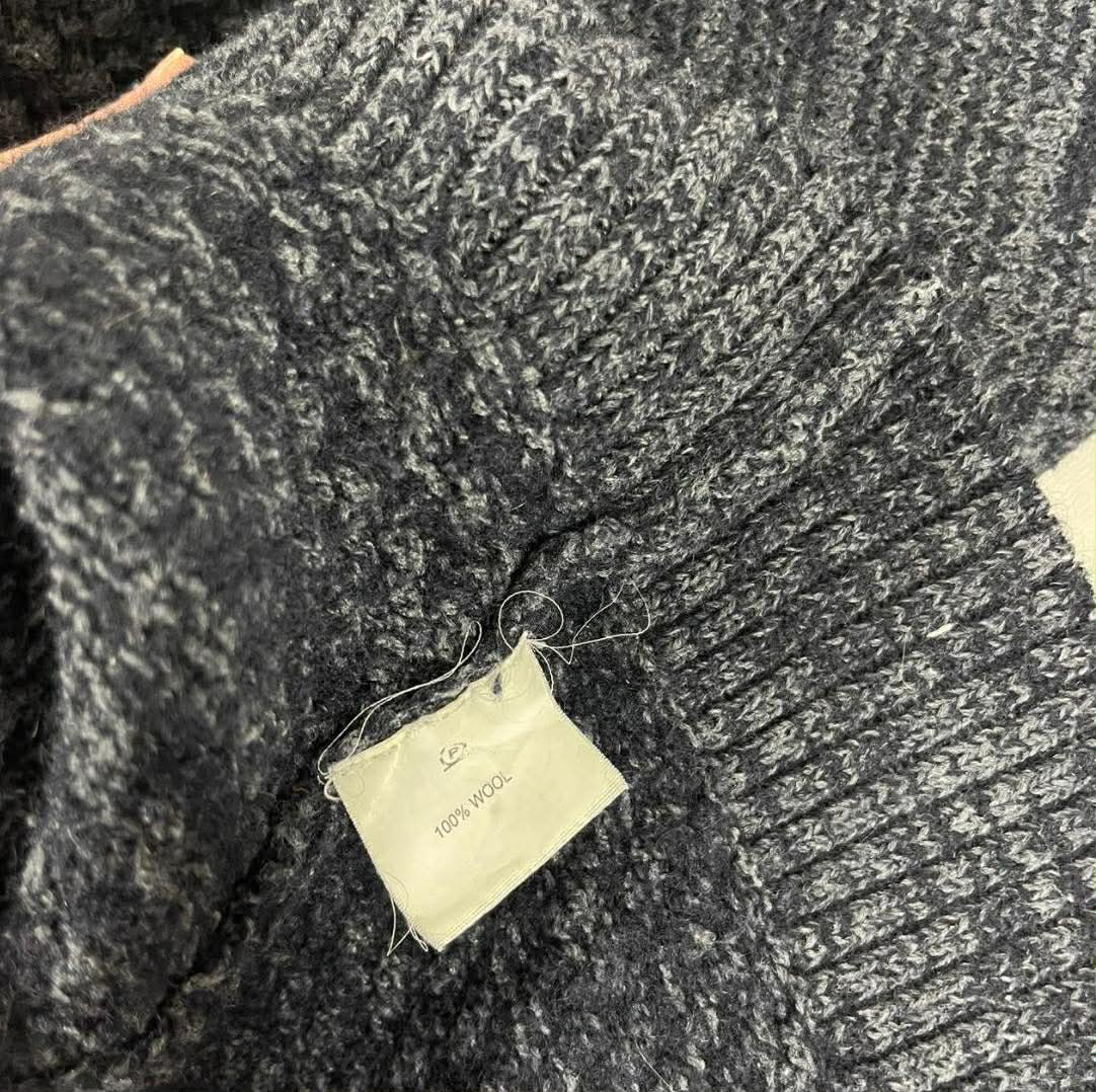 VINTAGE BERLIN 100% WOOL QUARTERZIP (M)