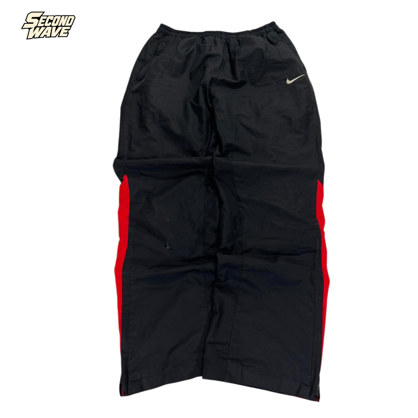VINTAGE NIKE BLACK/RED TRACK PANTS (L) ¹³